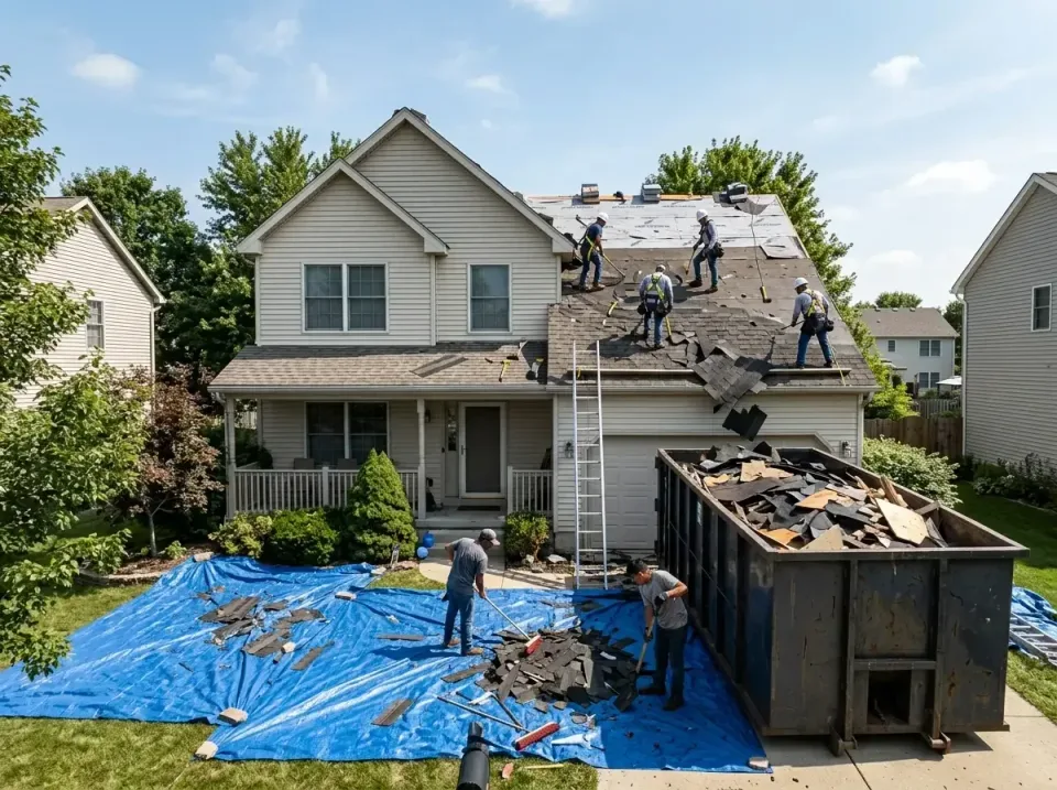 roof-replacement-debris-remova-004 — frequently asked questions, Cheapest Dumpster Rentals in Heyworth, IL